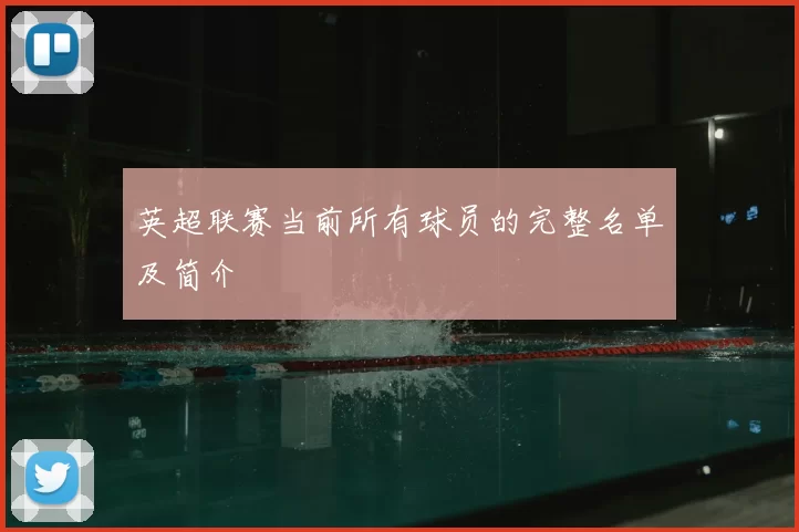 英超联赛当前所有球员的完整名单及简介