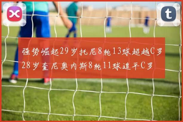 强势崛起29岁托尼8轮13球超越C罗28岁奎尼奥内斯8轮11球追平C罗