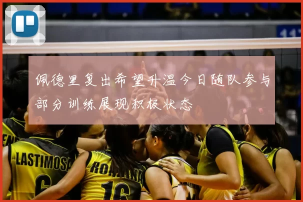 佩德里复出希望升温今日随队参与部分训练展现积极状态
